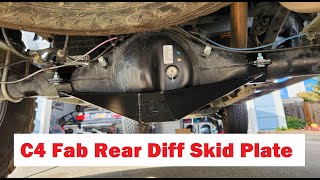 C4 Fabrication Rear Diff Skid Plate - 3rd Gen Tacoma