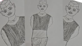 How to draw Lal bhadur shastri pic #drawing #indian #second #primiminister art#sketch of shastri