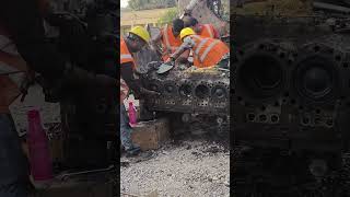 Cummins engine piston work #cummins #engine #bemldozer D155A#full new#shots #video #please👌subscribe