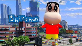 GTA 5: Giant Shinchan Mod | Franklin Becomes a Giant Shinchan In GTA 5!