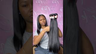 The Best Silky Straight Bundles Ever| ft cnicolecollection #viral #hairextensions #virginhair