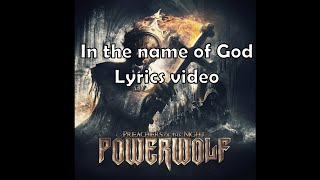 Powerwolf: In the name of God - Lyrics video