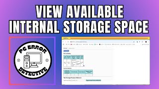 How to View Available Internal Storage Space