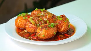 Delicious Eggs Recipe | How To Cook Eggs in 15 Minutes | Sweet and Sour Deep-Fried Eggs Recipes