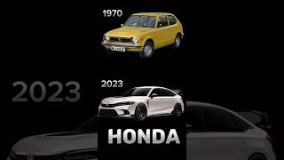 Evolution of Honda Civic Cars 1970 - 2023 #Honda #civic 🙄