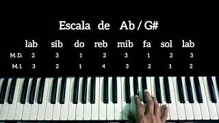 escala de Ab / G# 🎶🎼🎹