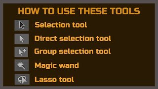Adobe illustrator tutorial:How to use selection,direct selection,group selection tool in illustrator