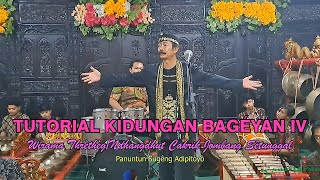 Tutorial Kidungan Bagéyan IV WIRAMA THRÈTHÈG/NDHANGDHUT CAKRIK JOMBANG SÊTUNGGAL Sarilaras Citranada