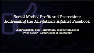 Social Media, Profit and Protection: Addressing the Allegations Against Facebook Series (10/28/21)