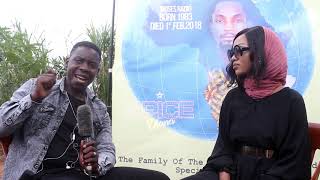 SPICE DIANA VISITS THE LATE MOZEY RADIO'S MOTHER AND DONATES A LOT OF THINGS TO HER