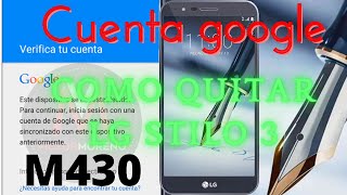 LG M430 cuenta google  ❌ como eliminar cuenta google