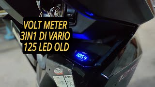 BEGINI CARA PASANG VOLT METER 3IN1 BIAR GAK KERISET DI VARIO 125 LED OLD