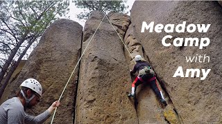 Amy climbs Pre-School at Meadow Camp