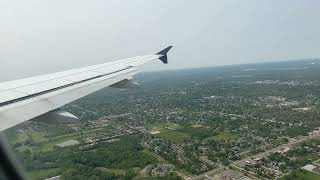 Landing at Detroit International AirPort #detroitairport #shortsvideo #shorts #dtwairport #reels