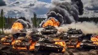 Shock The World! Ukrainian Leopard 2A6 Tank Attacks Russia at Close Range