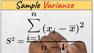 Sample Variance Formula explained #maths #statistics #variance #mathematics #variability