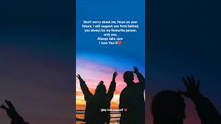 you Don't have to worry about me love ❤️#shorts #trending #love #viralvideo #instagram #tiktok