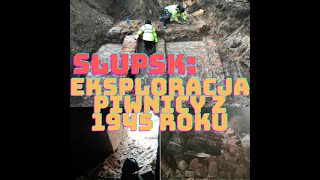 Słupsk - eksploracja przedwojennej piwnicy (1945), badania archeologiczne - wykrywacz metali