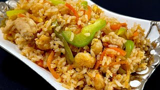 Mixed Fried Rice | How To Make Delicious Fried Rice With Leftover Rice.