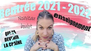 UPDATE DE RENTREE : ce que l'année 2021/2022 me réserve