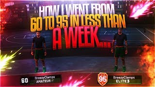 how I went from 60 to 95 in less then a week.. | BEST REPUP METHOD IN NBA2K19!