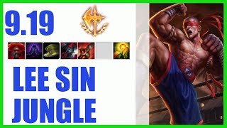 Lee Sin Jungle Ranked Challenger Build 9.19 - KR Challenger