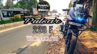 Bajaj Pulsar 220F Walk-around & Exhaust-note || Laser Black ||