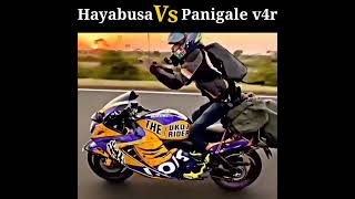 Bikes compare Ducati panigale v4 R and Suzuki Hayabusa  #shorts#bike #viral #superbikes