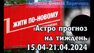 Астрологічний прогноз на тиждень 15-21 квітня.