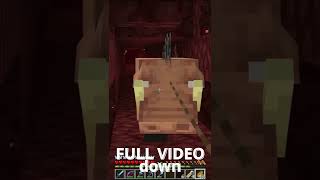 Do you want to build a snowman Minecraft Nether Edition |  Block Breaking | Minecraft SMP #shorts