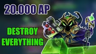 VEIGAR 20.000 AP DESTROYING EVERYTHING - League of Legends