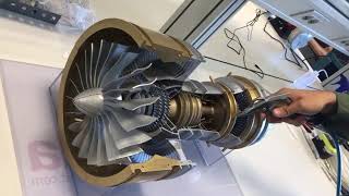 3D printed Turbofan PW1000G TEST 3