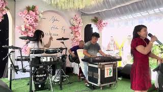 Thương nhau lý tơ hồng / chị gái hát đám cưới khá hay - drum thiên tài cover | Thiên phú band