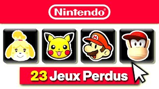 J'ai retrouvé 23 jeux Nintendo PERDUS 💡