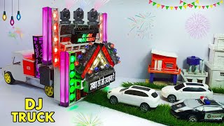 DIY Mini Dj Ganesh Visharjan big truck loading I Open challenge ￼Mini Dj competition￼￼ dj mix ideas