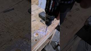 nice tips for drilling in wood with Parkside #shorts