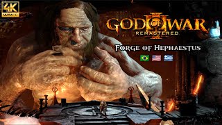 Forge of Hephaestus | Lyrics ENG & PT - BR | God of War III - Soundtrack | 4K 60FPS