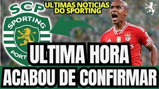 🟢💥 INCRIVEL! SPORTING CONFIRMOU! NINGUÉM ESPERAVA ISTO! NOTÍCIAS DO SPORTING CLUBE DE PORTUGAL