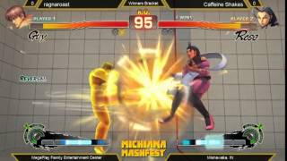 ragnaroast vs Caffeine Shakes - Michiana Mashfest Winners Bracket Street Fighter 4