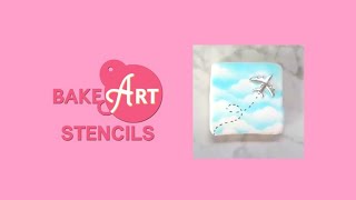 How to Stencil Clouds on your Cookies