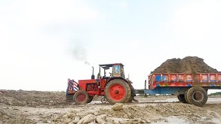 Belarus#tractor / trolley loaded is dust/atara driver best performance