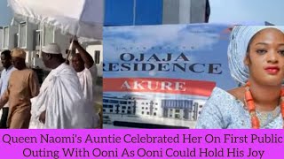 Queen Naomi's Auntie Celebrated Her On First Public Outing With Ooni As Ooni Could Hold His Joy