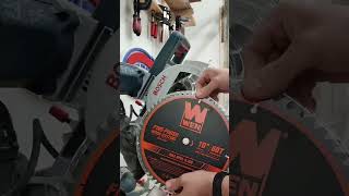 change chopsaw and circular saw blade