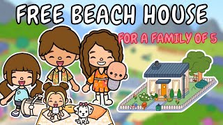 FREE ☀️ Beach House Design 🏖️ Toca Boca Free House Ideas 🤩 TOCA GIRLZ