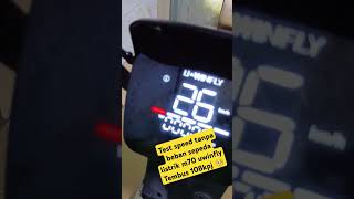 Test kecepatan max sepeda listrik uwinfly m70, tembus 108kpj 😲😲