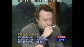 Christopher Hitchens in 1996 ("God Is Not Great" published in 2007)