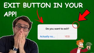 How to build an exit button for your iOS app [April fools's day]