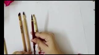 How to prepare Arabic calligraphy ink  bamboo qalam for calligraphy @calligraphybyhaq