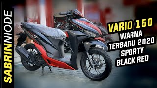 Harga Vario 150 Terbaru 2020 Sporty Black Red