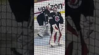 Isaac Poulter standing completely still in front of net | New Jersey Devils | NHL Highlights #shorts